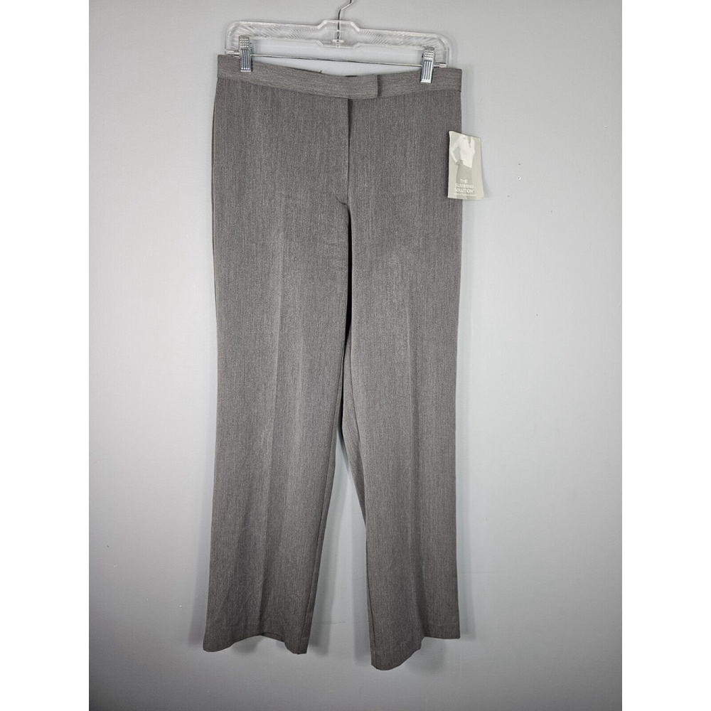 NWT Sag Harbor 8 The Slimming Solution Stretch Grey Dress Pants